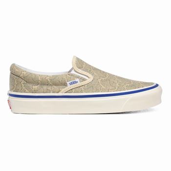 Damske Slip On Tenisky Vans Anaheim Factory Classic 98 DX Krém VA51UXLYN